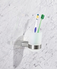 Milacio Стакан для зубных щеток Ultra MCU.961.SS нержавеющая сталь – фотография-3